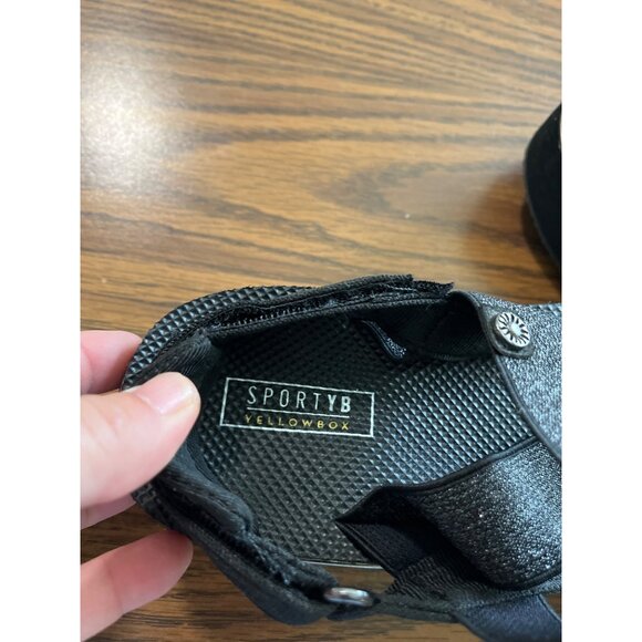 Yellow Box Sporty B black platform sandals size 8.5 M - Picture 6 of 7